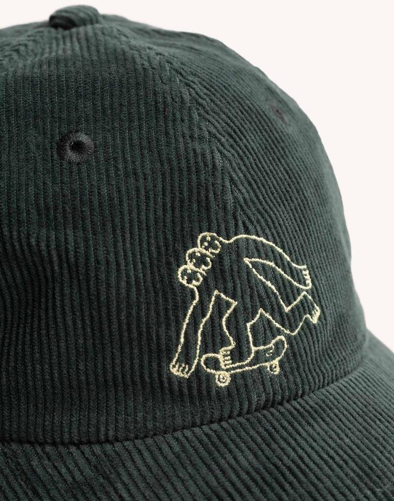 OLOW Cruising Six Panel Cap Lärchengrün – 3TTMAN Stickerei im Detail